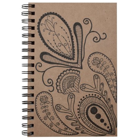 Ucreate Art1st® Sketch Diary, Natural Chipboard Cover, 9 x 6, PK6 P4776
